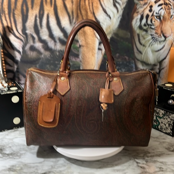 Etro Handbags - ETRO SPEEDY TRAVEL BAG IN GUC WITH LOCK AND KEY